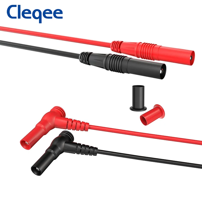 Imagem -02 - Multímetro Teste Leva Kit Sondas Elétricas Digitais Grupo Jacaré Clipe Teste Gancho Fio Flexível 23 Pcs Cleqee-p1925