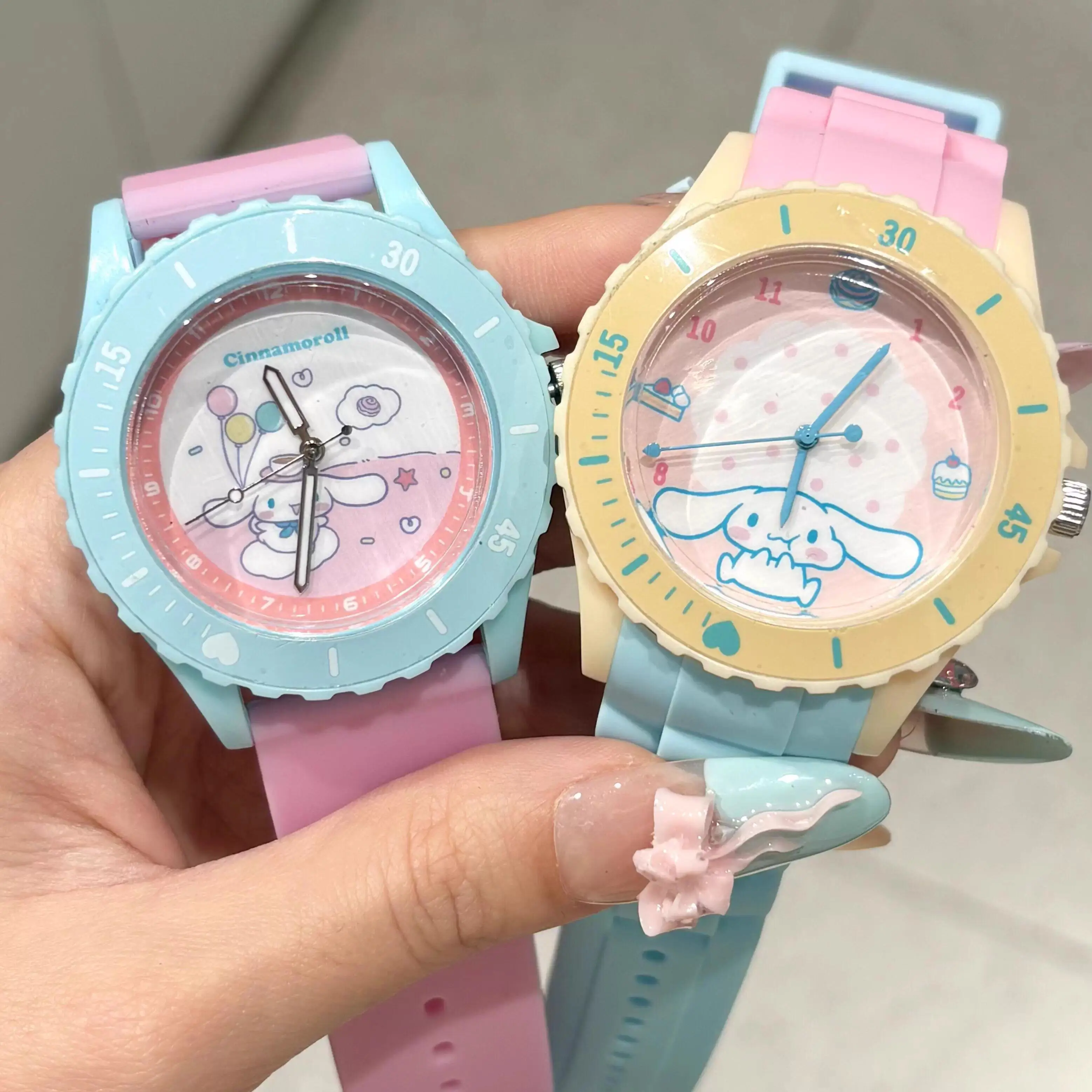 New Sanrio Spring Wild Letter Series Cute Cartoon Watch Blind Box Silicone Strap Cartoon Character Wristwatch Birthday Gift view 6