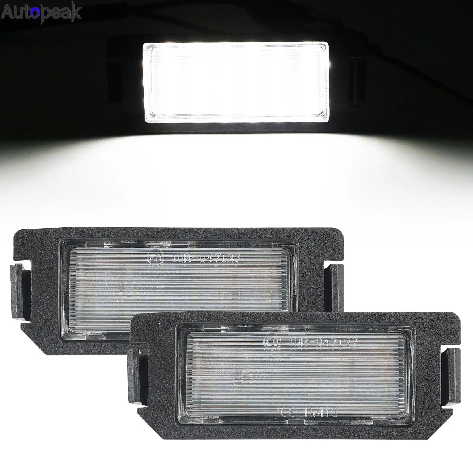 

For Hyundai I20 Veloster Terracan HP XG30 Coupe Canbus LED License Number Plate Light Error Free White 18SMD For Kia Rio Ta Soul