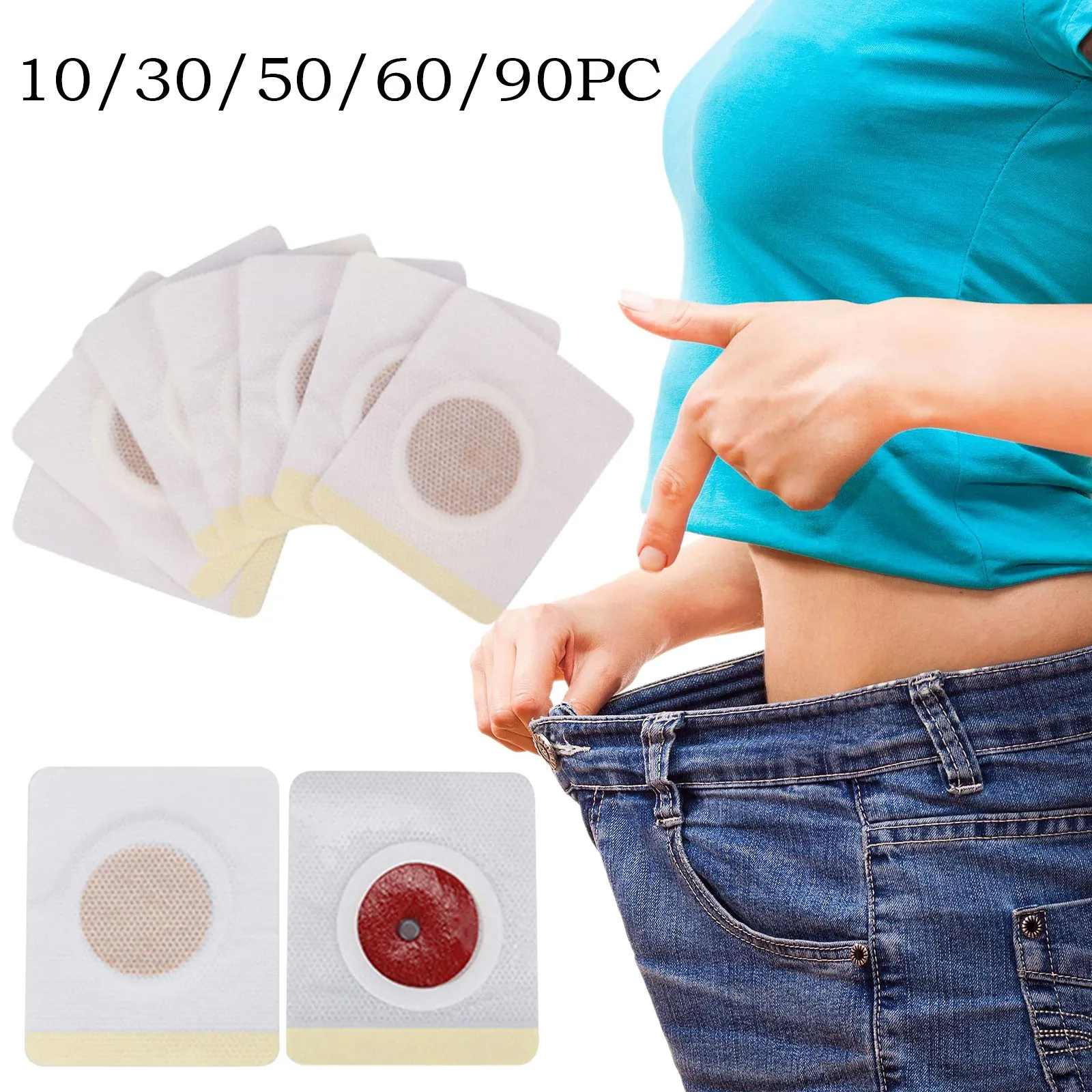 Belly Button Sticker Magnetic Detoxification Sticker  Burning  Patch Belly button stick slimming patch, accelerate burning fat