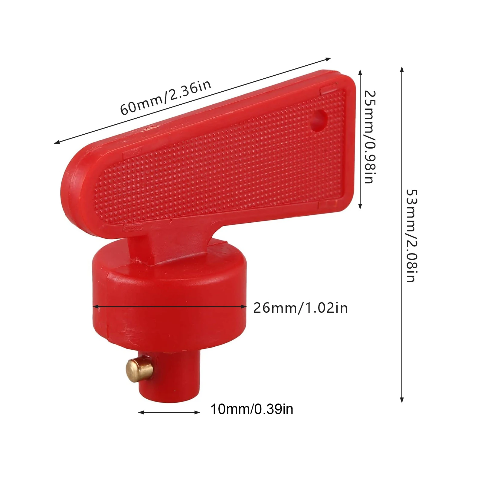 Car Battery Power Switch Disconnect Isolator Circuit Breaker Main Switch Kill Cut-off Switch Insulated Rotary Switch Key Truck