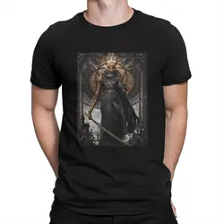 Men's Malenia god T Shirts DARK SOULS Pure Cotton Tops Fashion Short Sleeve Crew Neck Tees Printed T-Shirts