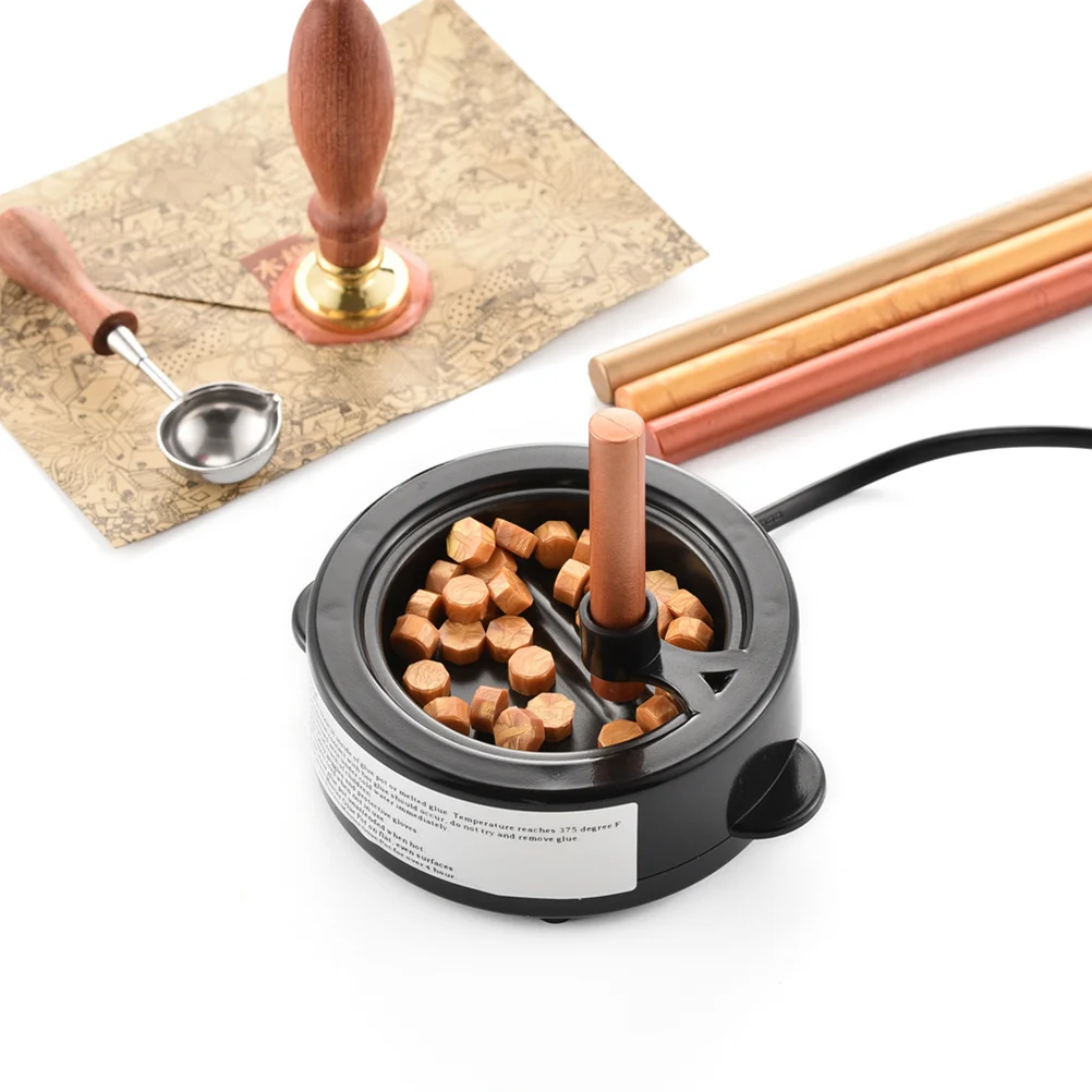 

1pc 110V-220V Wax Seal Furnace Iron Melting Stove Fast Heating For Diy Sealing Stamp Craft Premium Wax Warmer Tool