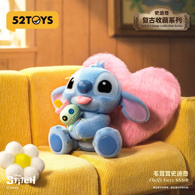 

Genuine 52TOYS Disney Stitch Vintage Collection Series Blind Box Figurine Desktop Decoration Trendy Toy Mystery Birthday Gift