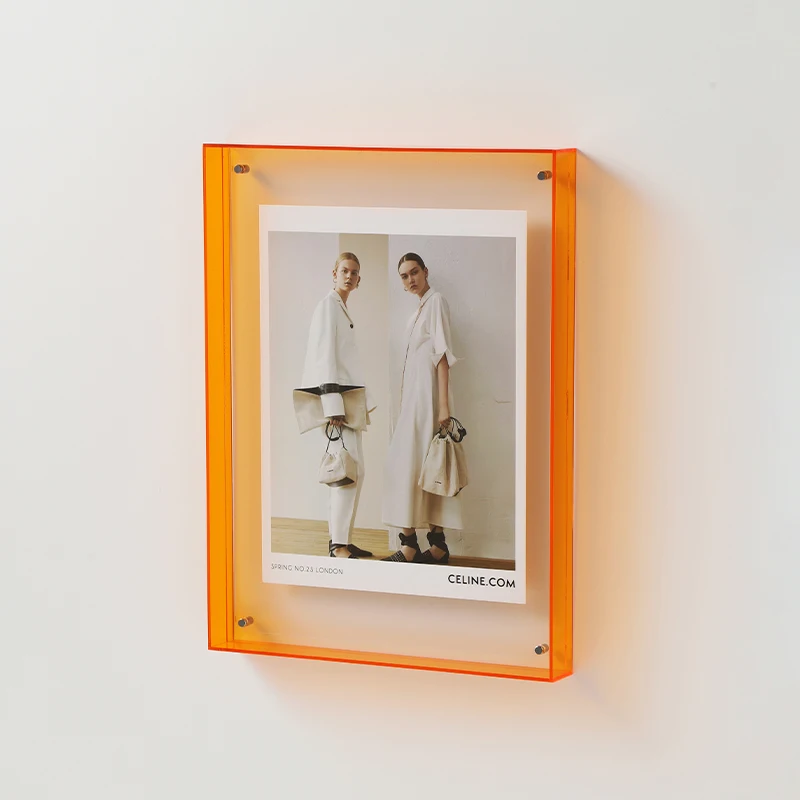 Acrylic Photo Frame Plastic Rectangle Holder