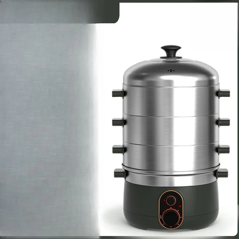 

Stainless steel, steamer, household, multi function, three layers, large capacity, automatic power failure