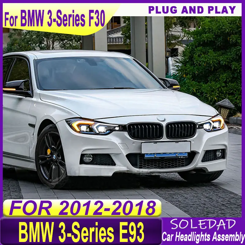 Car headlights For BMW 3 Series F30 Headlights 2012-2018 F31 F35 latest Styling LED DRL Dual Projector Car Accesorios Modified