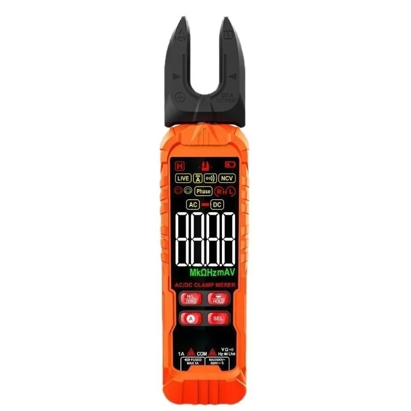 The multifunctional pliers head can rotate crosswise, and the high-precision electrician's specialized clamp gauge