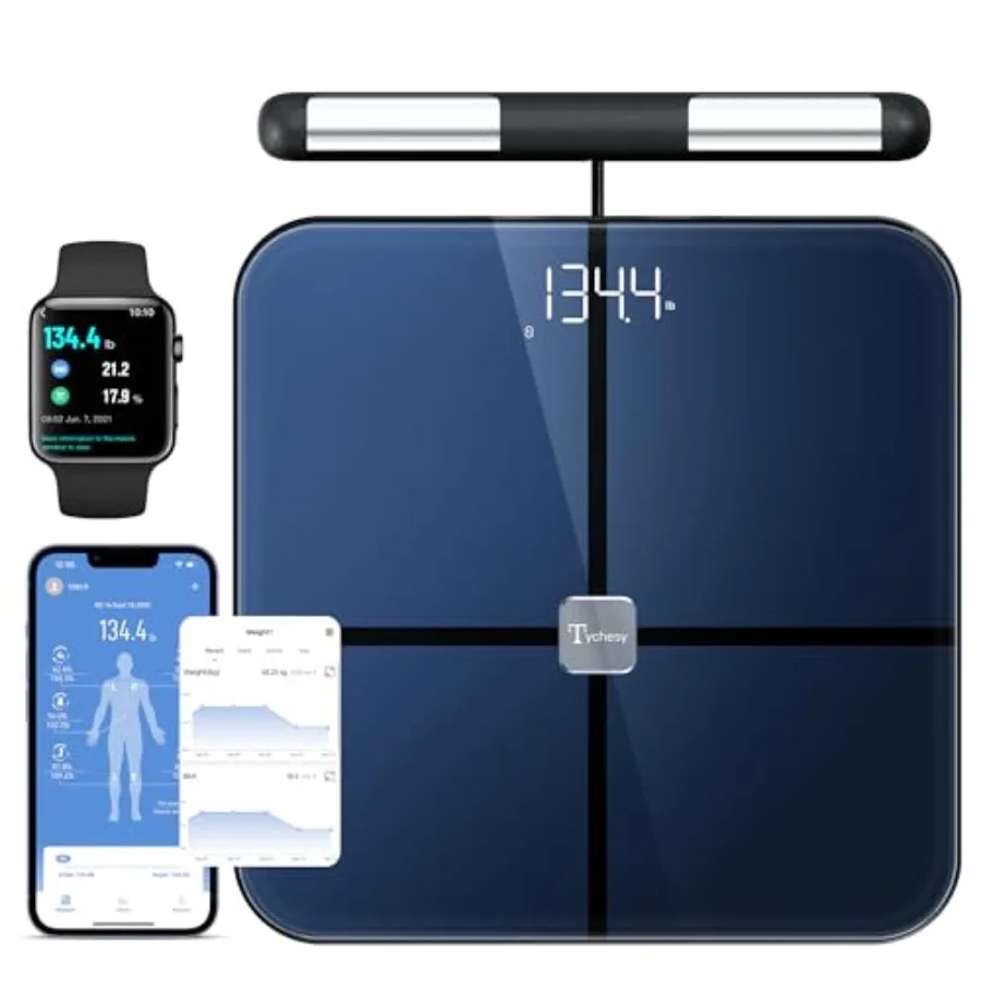

Умные весы для анализа состава тела Body Health Pod с синхронизацией с Apple Watch, 8-электродный анализатор, 29 показателей: жировая масса, мышечная масса, висцеральный жир