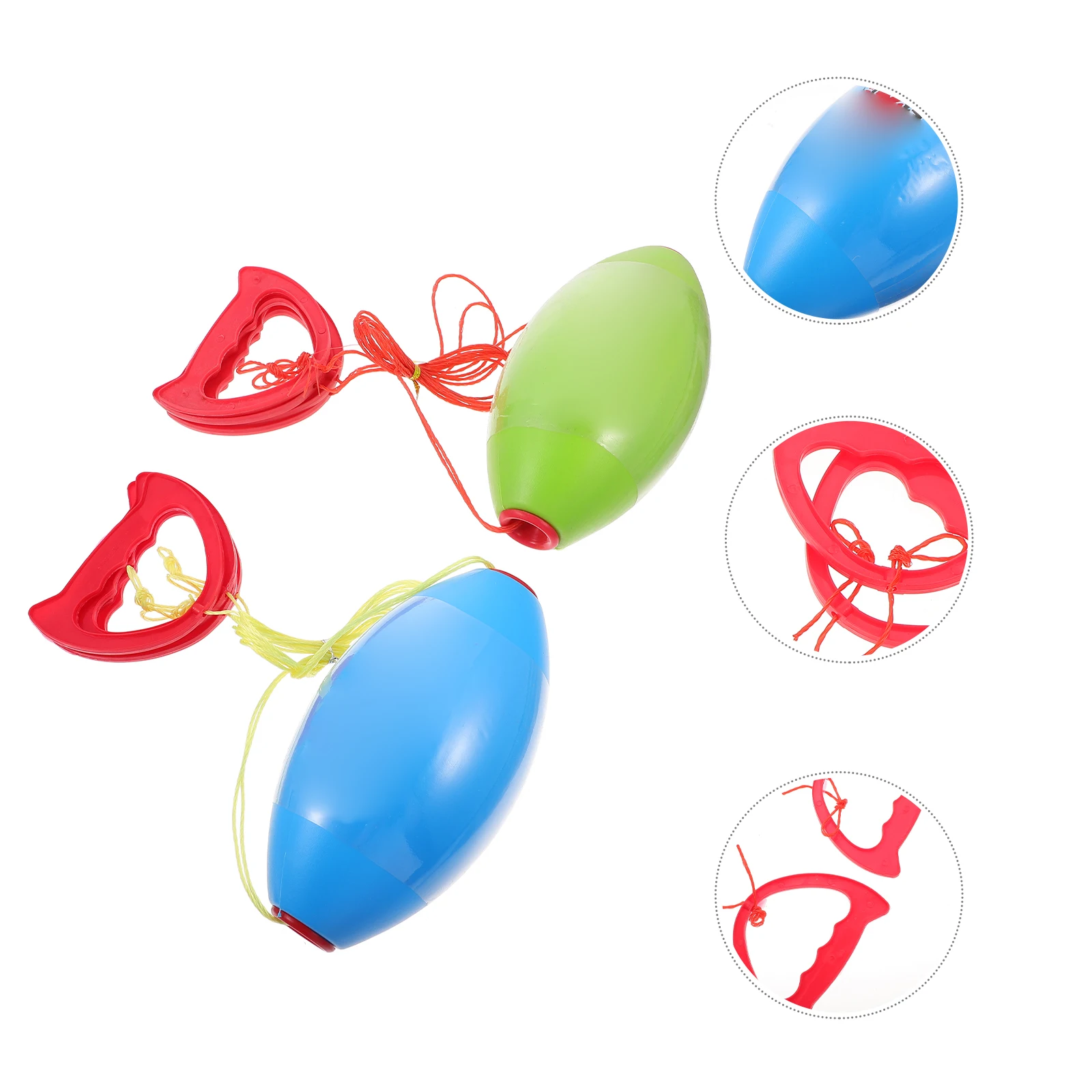 2 قطعة كرات مزدوجة ألعاب أطفال بلاستيكية للمنزل والمدرسة كرات مزدوجة للمهرجانات والأحداث ألعاب أطفال