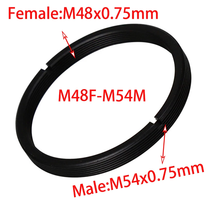 Aluminium Alloy M48*0.75mm Female to M54*0.75mm Male Adapter Ring for Telescope