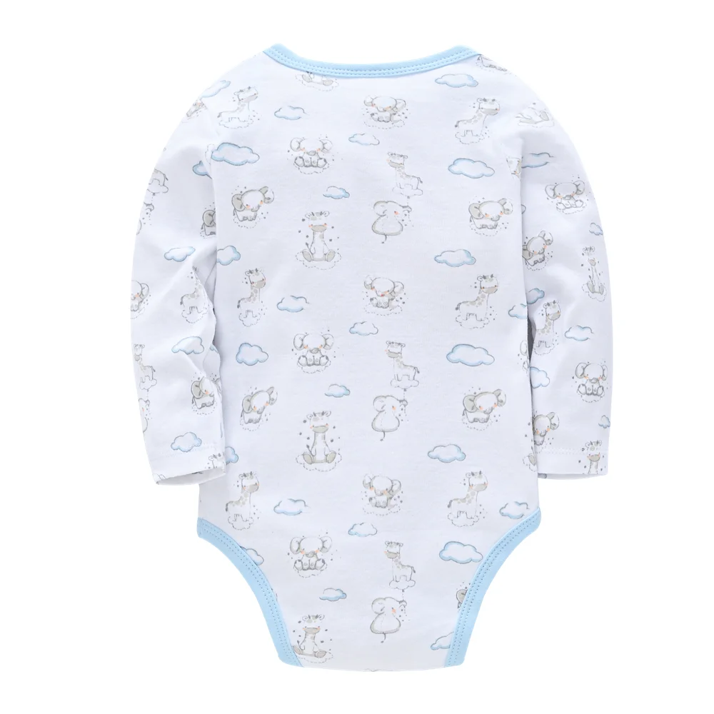 Kavkas Baby Boy Girl Clothes One Piece Long Sleeve 100% Cotton Giraffe Design Newborn Bebe Bodysuit