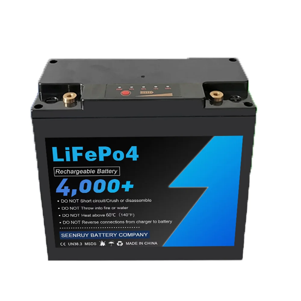 12V 40Ah Lifepo4 Battery Pack Built-in BMS Deep Cycle for Outdoor Campers 12V Power Supply +Charger