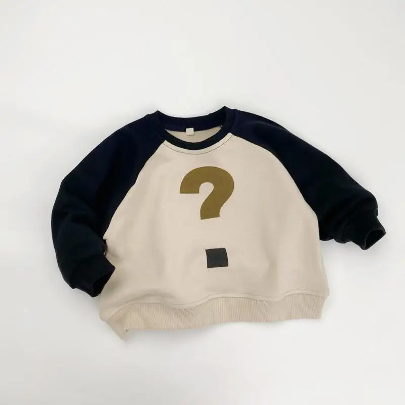 

2025 Autumn New Children Long Sleeve Sweatshirt Fashion Print Boys Girls Raglan Sleeve Pullover Cotton Tops Kids Casual Clothes
