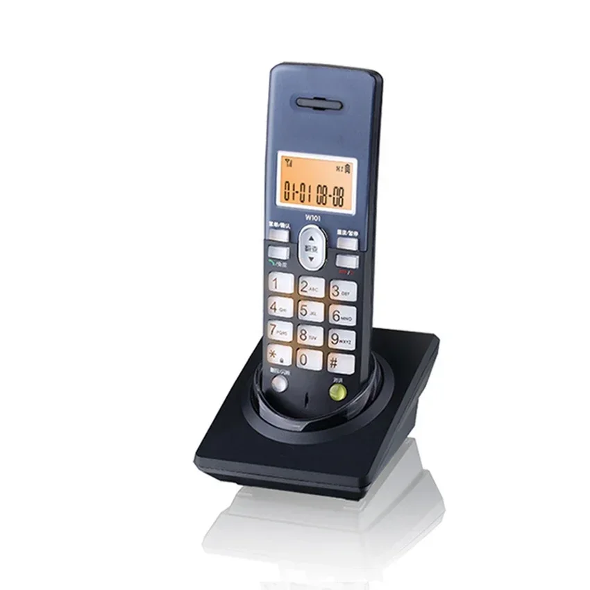 Expandable Corded/Cordless Phone System with 1 Handset/Base, Answering System, Caller ID, Orange Backlit, Speakerphones