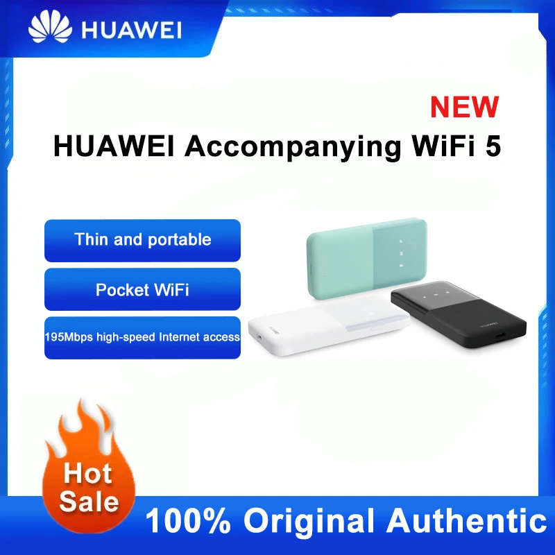 HUAWEI New Product Portable WiFi5 Accompanying Mobile Wifi Car Online Treasure 4G Plug-In Card Online Treasure White E5586-822