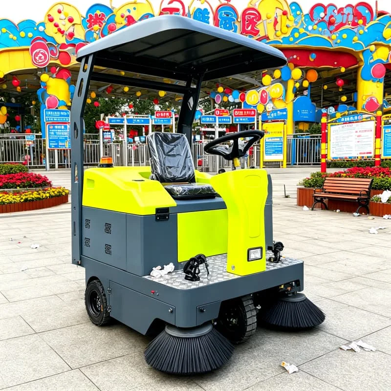 Vacuum Ride On Sweeper Electric Floor Cleaning Machine for Warehouse Factory Workshop Dust Debris Collection 1300mm Customized