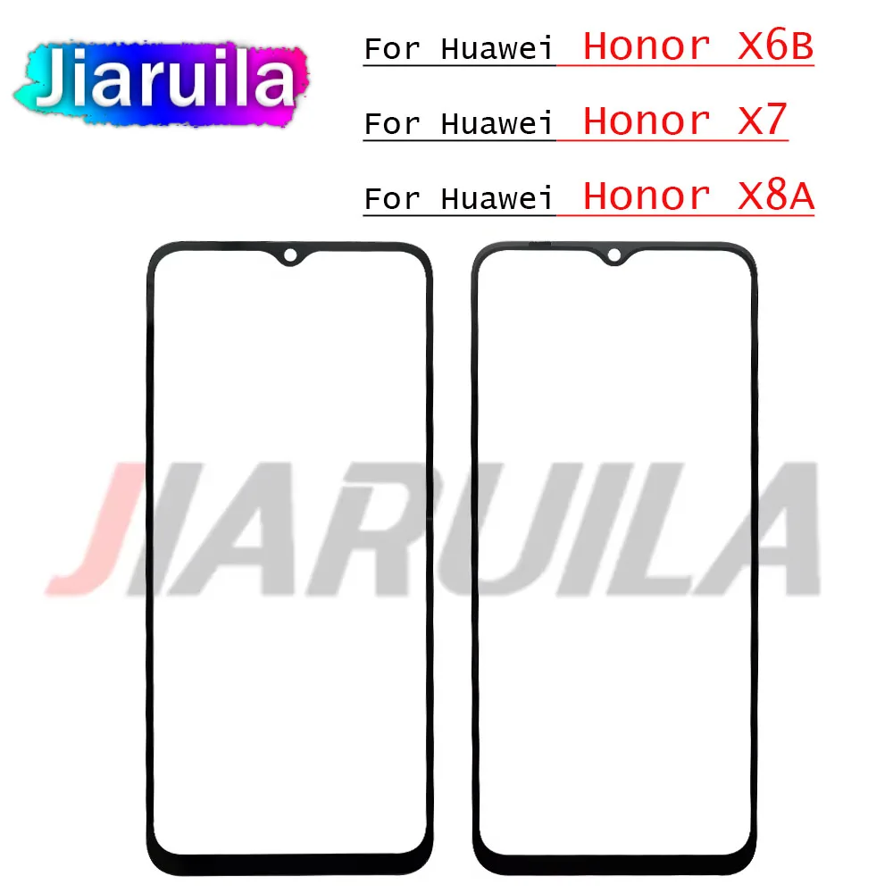 New Front Screen Outer Glass With OCA For Huawei Honor X6B X7 X7A X7B X8A X8B X9A X9B X9 X8 4G 5G X6A Plus LCD External Lens