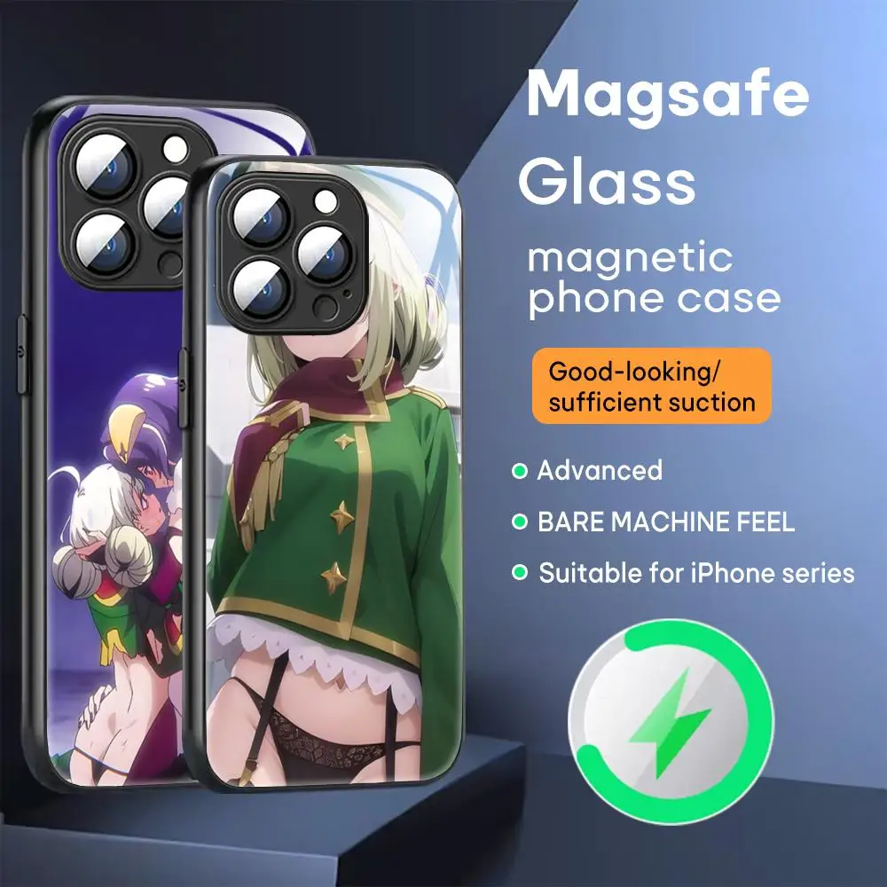 Hiiragi Utena Anime Phone Case For iPhone 16 15 14 13 12 11 X XR XS 8 Plus Mini Pro Max Glass Magnetic Case