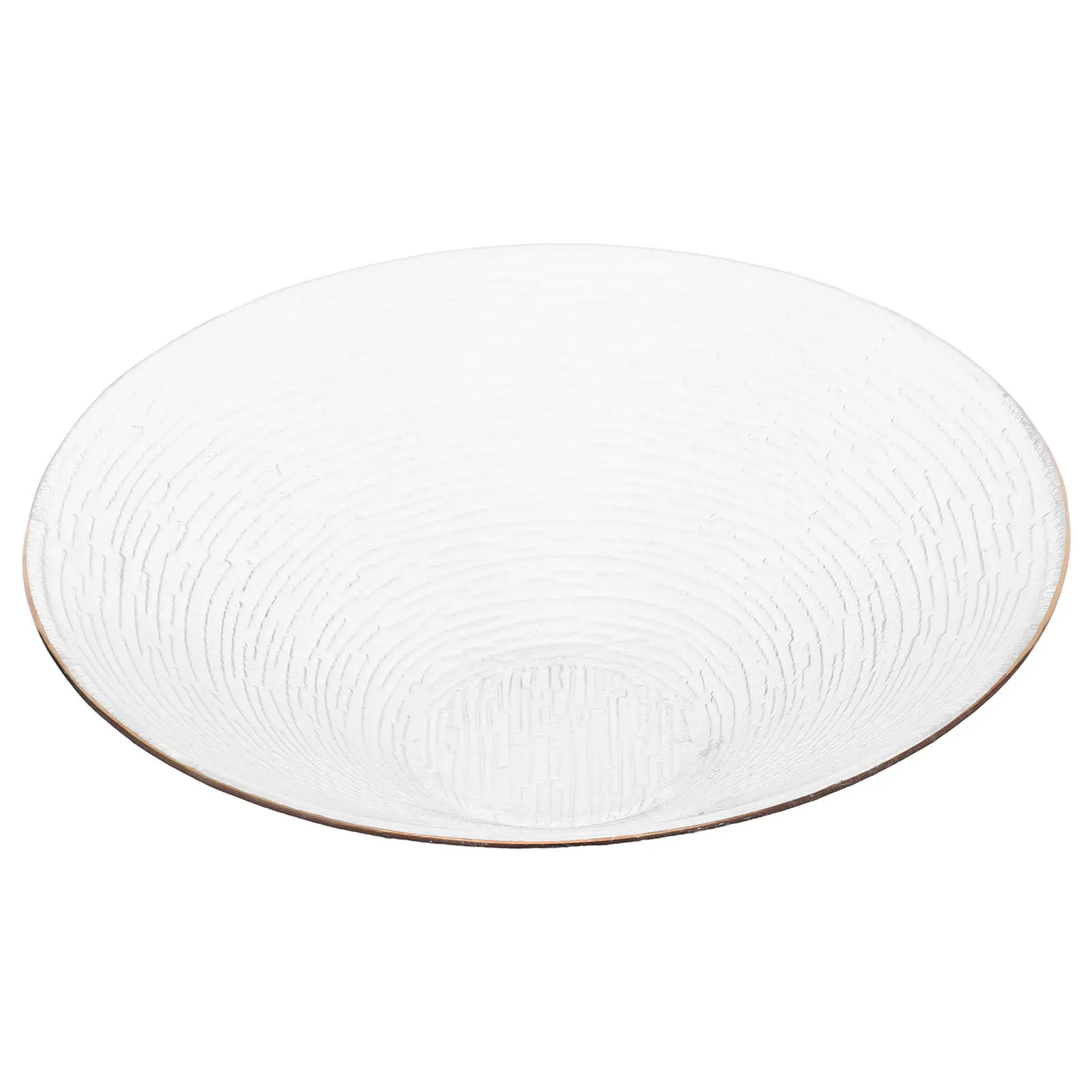 وعاء تقديم السلطة الزجاجية ذو الحافة الذهبية، وعاء فواكه أنيق لحفلات المطبخ وحفلات الزفاف والمطاعم وأطباق السلطة #6