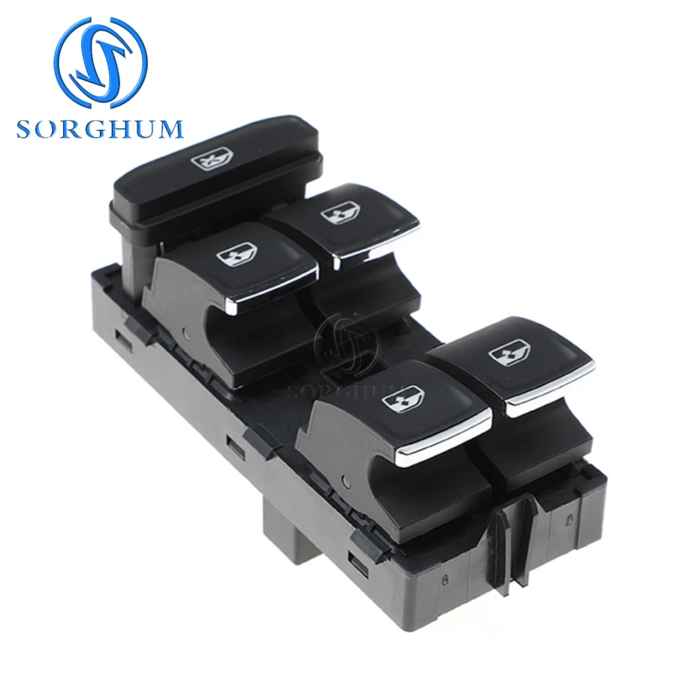 SCORGHUM-Interruptor de controle de janela elétrico, interruptor principal para VW Golf, MK7, Passat B8, Tiguan, Skoda, SEAT, Leon, 5G0959857, Novo 5G0959858