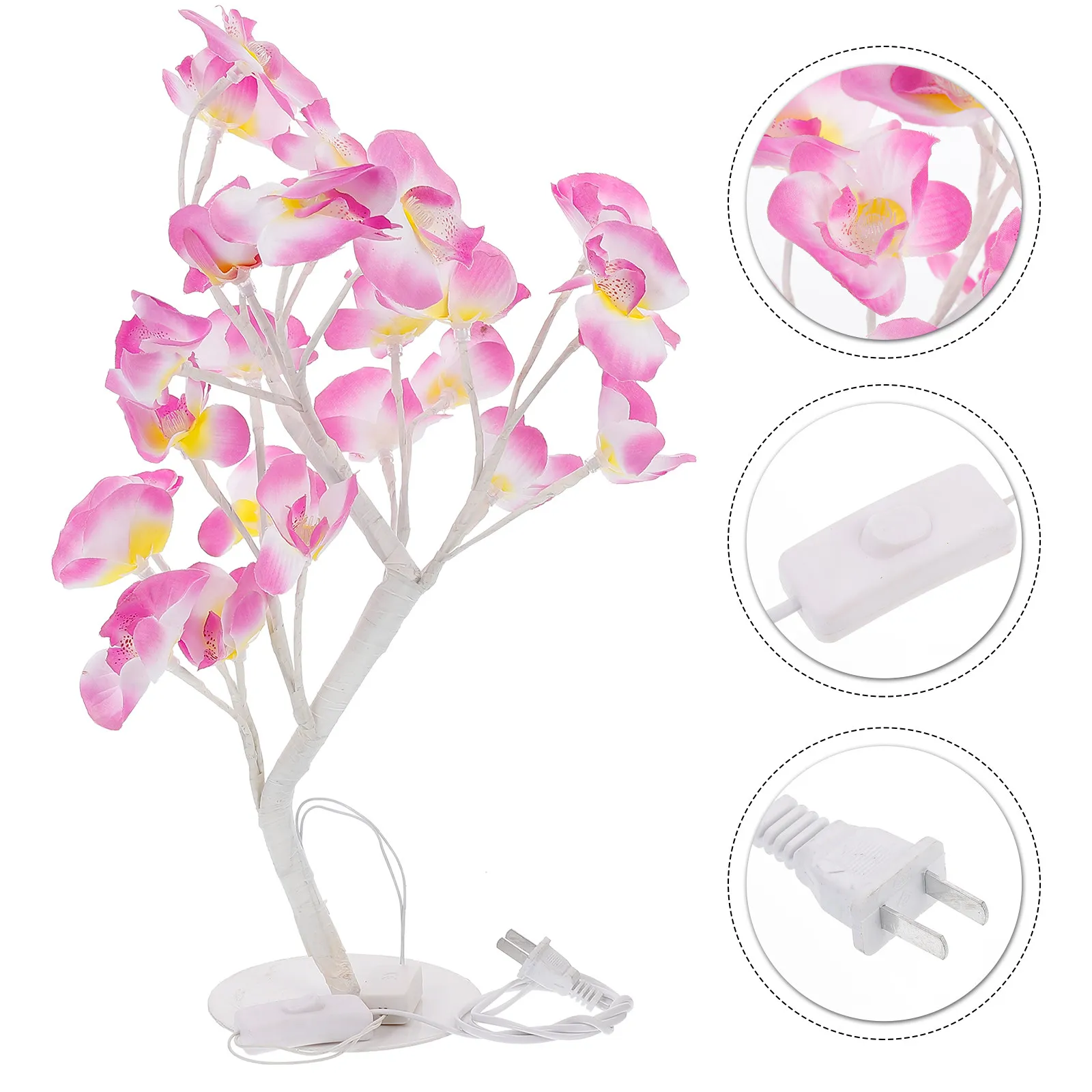 

Ночник в форме орхидеи-бабочки, 1 шт., USB-перезаряжаемый, для рабочего стола и спальни, водонепроницаемый, герметичный, антикоррозийный