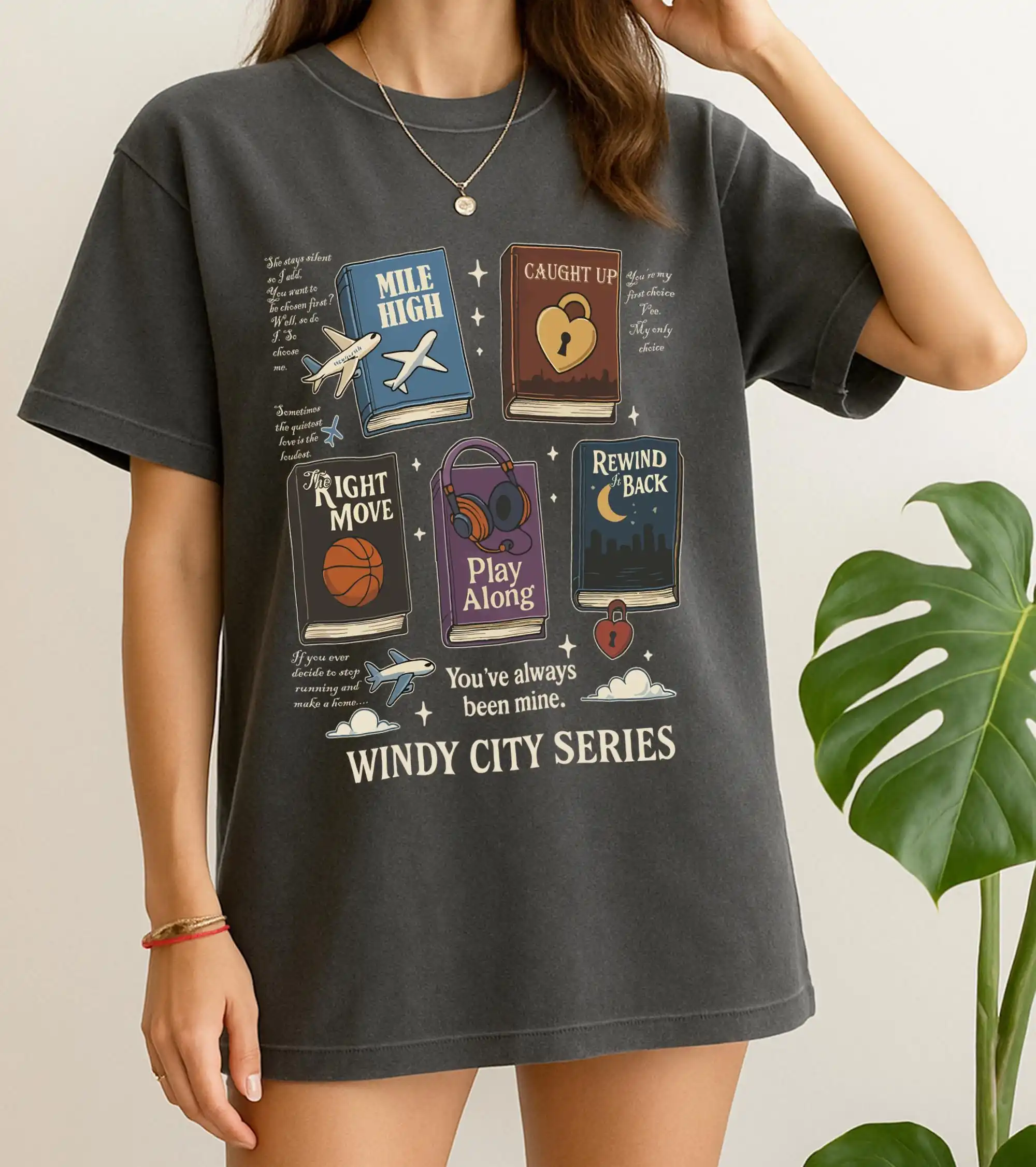 Windy City Hockey Romance Liz Tomforde Windy City Series Mile High The Right Move Caught Up Play Along Shirt
