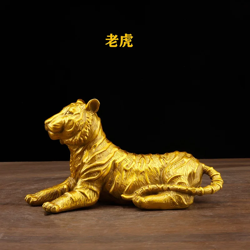 Pure copper ornament, 's power is immense, mountain-climbing , lying , zodiac tiger, home living room offic