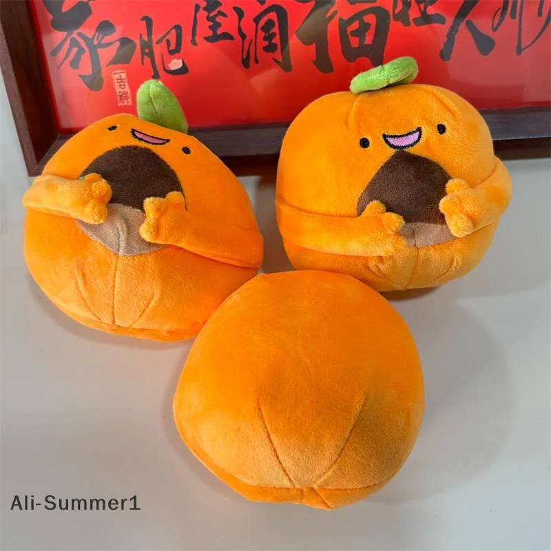 ตุ๊กตาใบไม้สีเขียวสีส้มน่ารัก 1/2 ชิ้น ของเล่นตุ๊กตาขนนุ่ม พวงกุญแจ ของตกแต่งกระเป๋า ของประดับกระเป๋าเป้สะพายหลัง ของขวัญสุดสร้างสรรค์