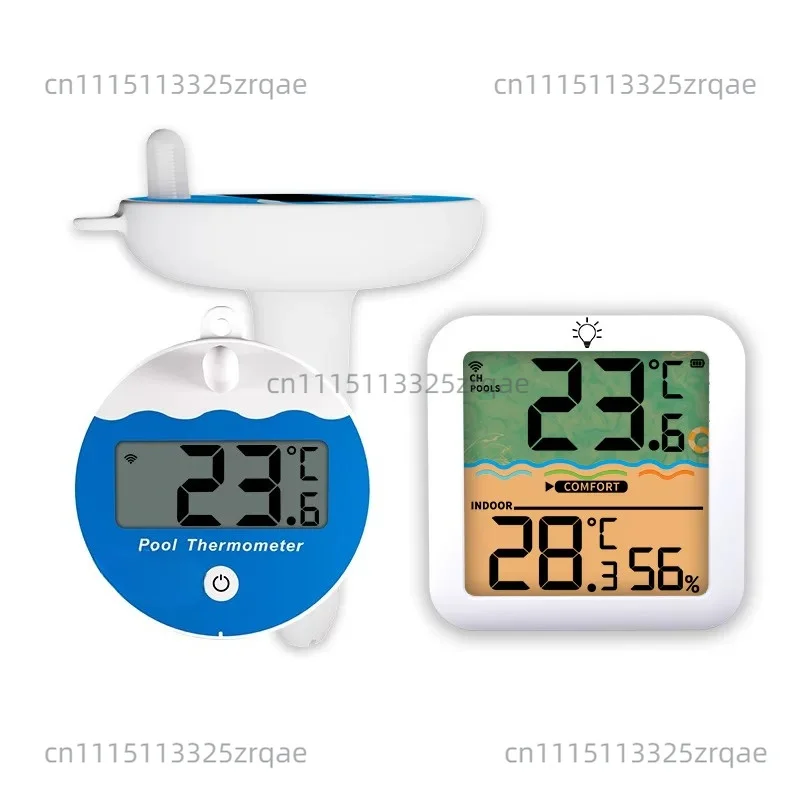 New Wireless Floating Pool Thermometer - Digital Display for Home Bathtub, High-Precision Water Temp & Humidity Meter