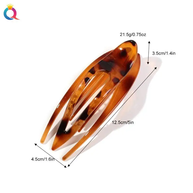 

【New】1Pcs Fashion Acrylic Hairpin Duckbill Hair Claw Crab Barrette Hair Clip For Women Ponytail Hairgrip Girls Hair Accessories