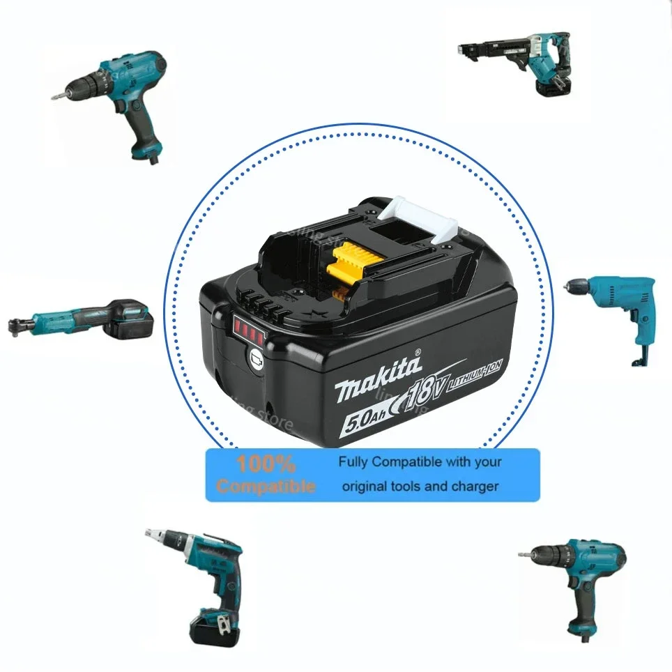 Makita dc18rc carregador de bateria de íon-lítio 2a corrente de carregamento para makita 14.4v 18v bl1830 bl1430 dc18rc dc18ra ferramenta elétrica + porta usb