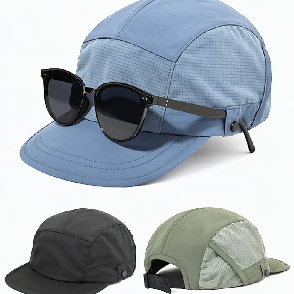 Summer Quick Dry Baseball Cap Outdoor Sun Protection Hat With Sunglasses Slot Breathable Lightweight Hiking Sports Visor