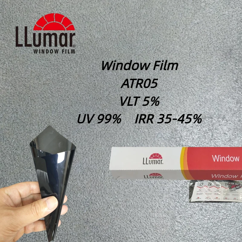 LLumar Premium Car Window Tint Film 5% VLT Nano Carbon 99% UV IR Block Heat Rejection Interior Protection Glare Reduction
