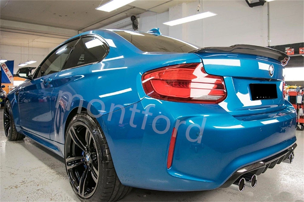 C74 styl Car Rear Trunk Spoiler Lip Boot Wing Lip For BMW F22 F87 M2 220i M235i 228i 2014 - UP  Car Tail Wing Decoration