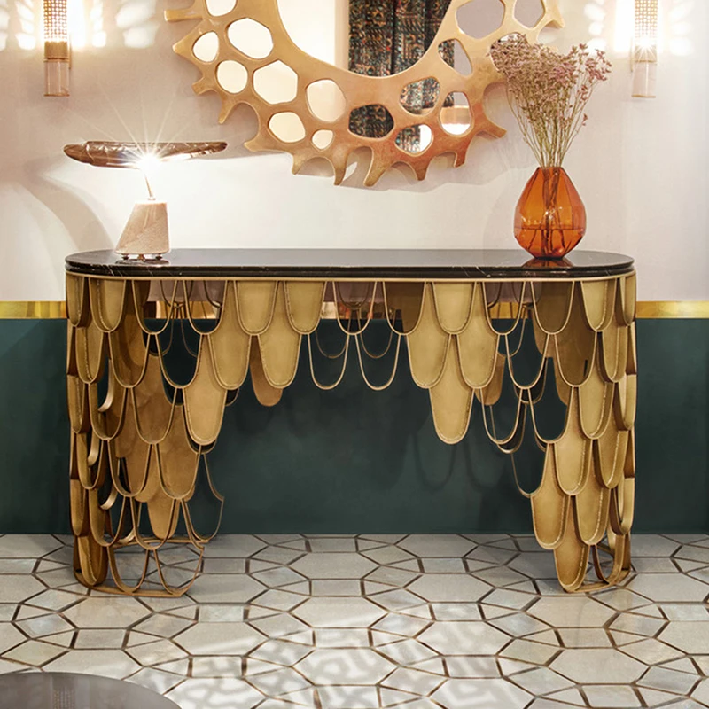 

Nordic Premium Luxury Table Living Room Space Saving Console Tables Creative Consola De Entrada De Casa Living Room Furniture