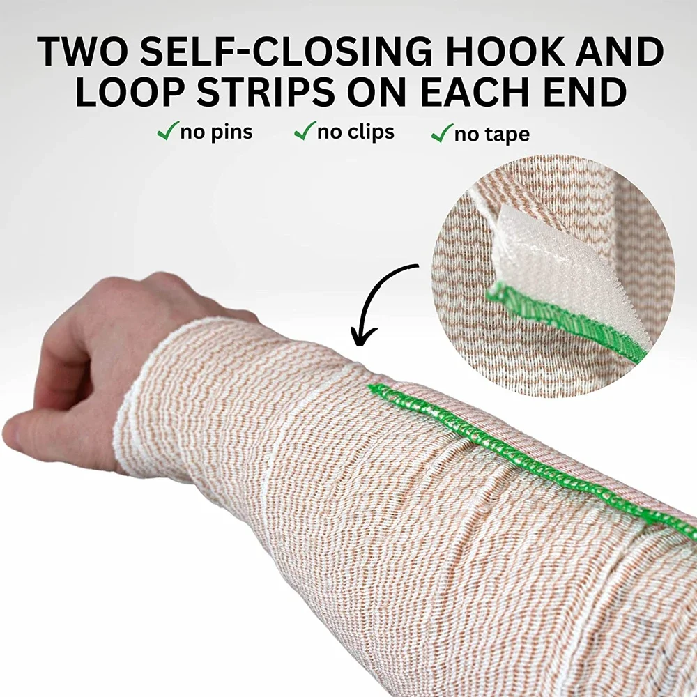 2 Pack Elastic Bandage Wrap, Compression Wrap Bandage for Legs, Ankle, Knee, Tummy, Body, Lymphedema Wraps for Legs, Latex-Free