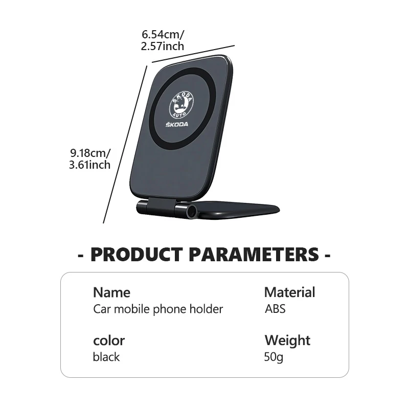 Magnetic Car Phone Holder Strong Magnet Armrest Mount Stand For Skoda Kodiaq Fabia Kamiq Karoq Octavia 2 3 Rapid Scala view 5