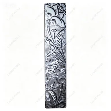 Aluminum Alloy Leather Embossing Mold Continuous Splicable Rose Branch Pattern Belt Stamping DIY Leather Craft Tool