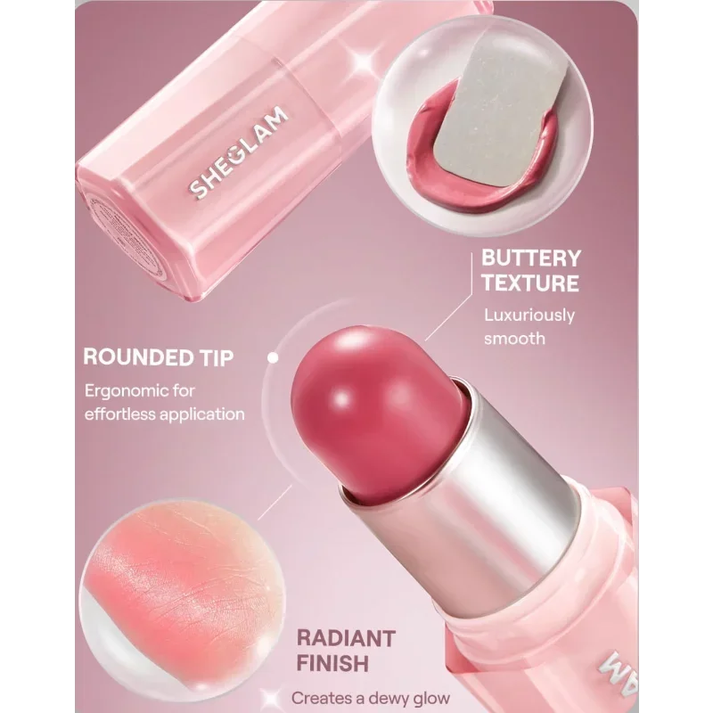 Sheglam colorete en barra brillo Natural colorete crema contorno de cara hidratación agua luz belleza maquillaje cosmético
