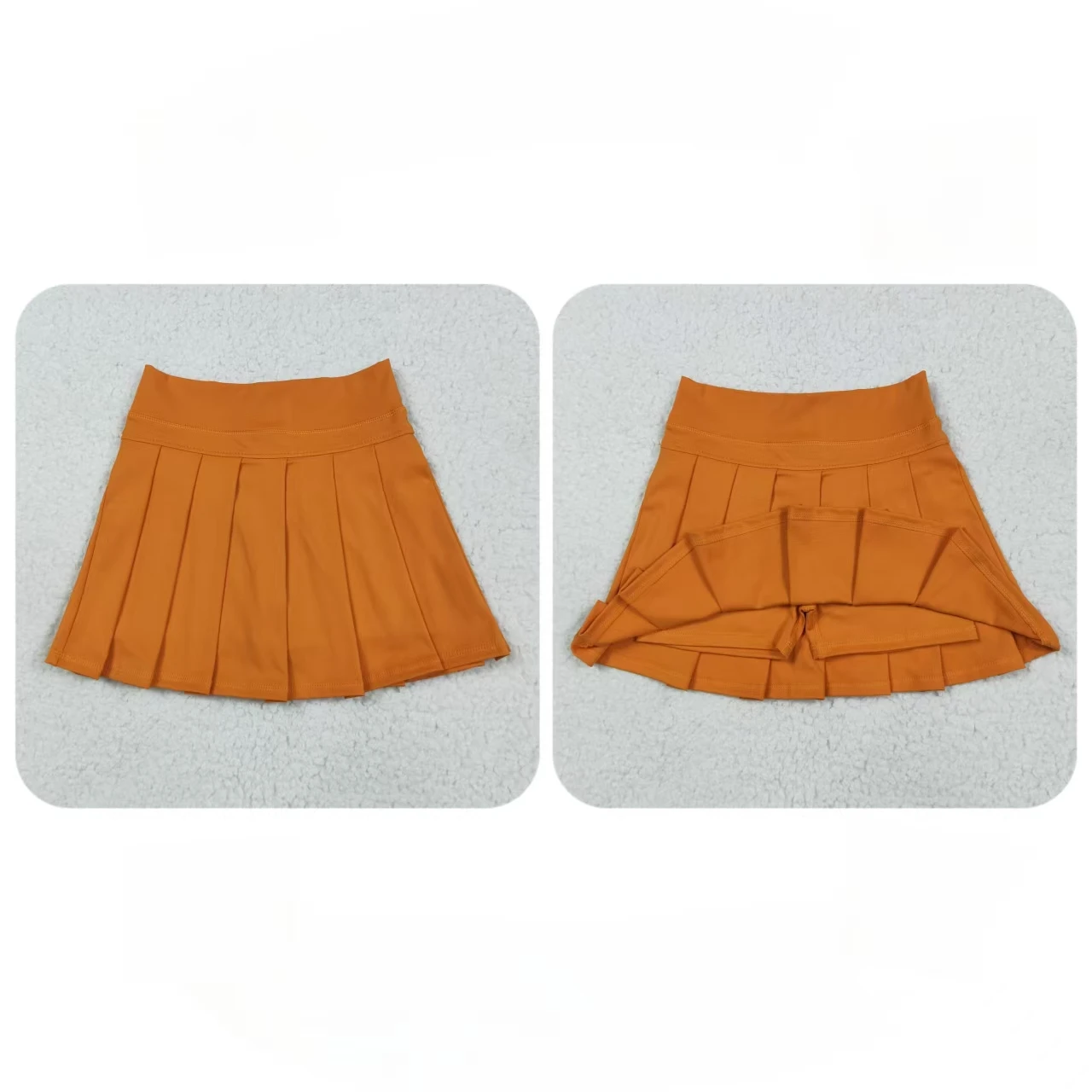 

Оптовая продажа, оранжевые шорты для маленьких девочек, юбка, спортивная дышащая одежда для йоги для малышей, детская активная юбка, новая одежда