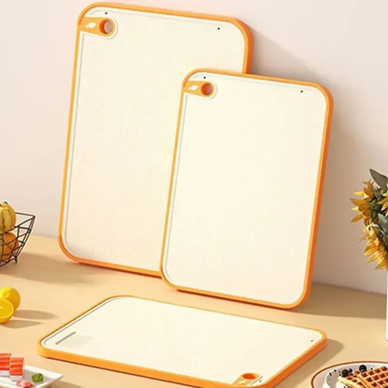 Wheat Straw Double-Sided Antibacterial Cutting Board Home Kitchen Anti-mildew Anti-slip Plastic Multi-functional Sticky Board