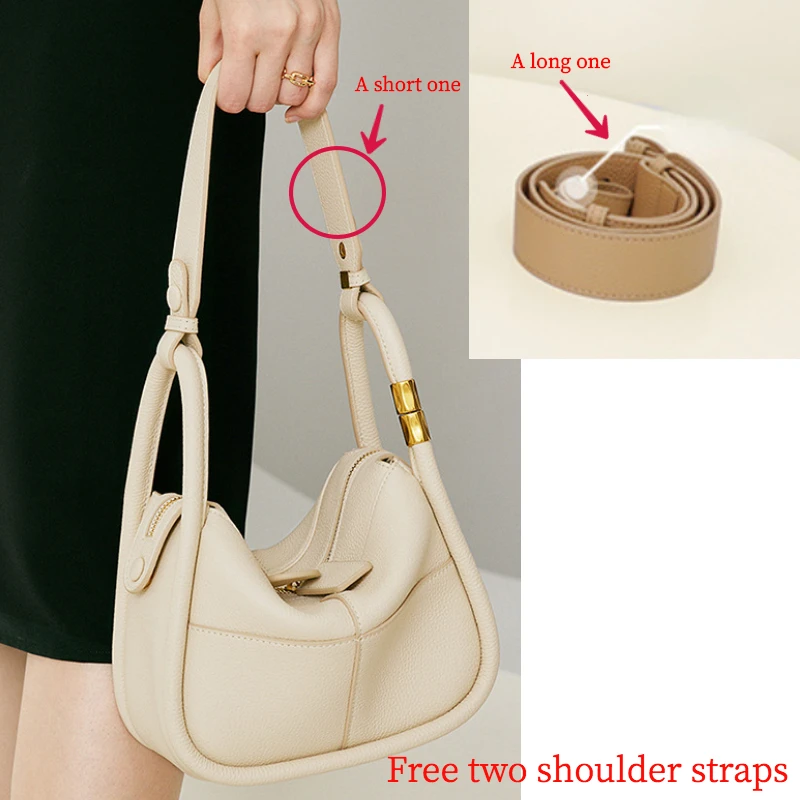 Women Handbags Shoulder Bag Top-Handle Bags Genuine Cow Leather Multifunction Luxury Design Simple Lady Crossbody Female Totes
