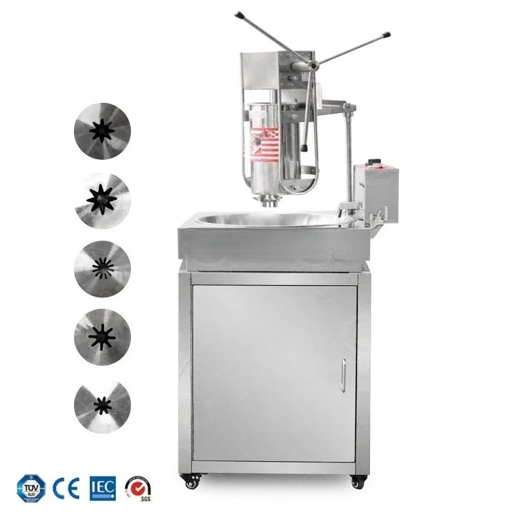 

QDMECH Hot Sale Spanish Churros Maker Machine With Fryer Automatic Churros Machine