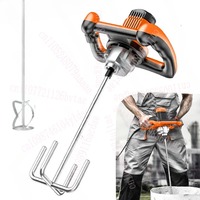 Industrial Grade 6 Gear Adjustable Speed 2800W/3000W Handheld Paint Cement Plaster Mortar Coating Mixer Putty Powder
