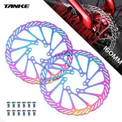 TANKE Bike Disc Brake Rotor 140 160 180 203 Disc Brake 2 Piece with 12 Bolts for Road Bike MTB BMX Floating disc Stainless Steel