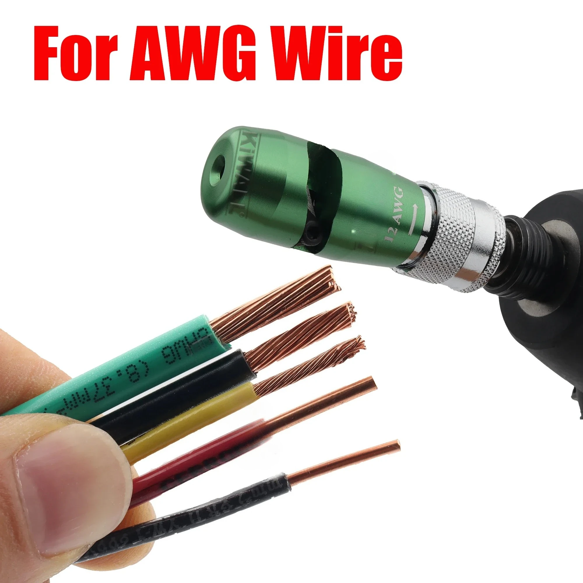 تستخدم أداة تعرية الأسلاك AWG على آلة الحفر الكهربائية 2024 أدوات جديدة وساخنة #3