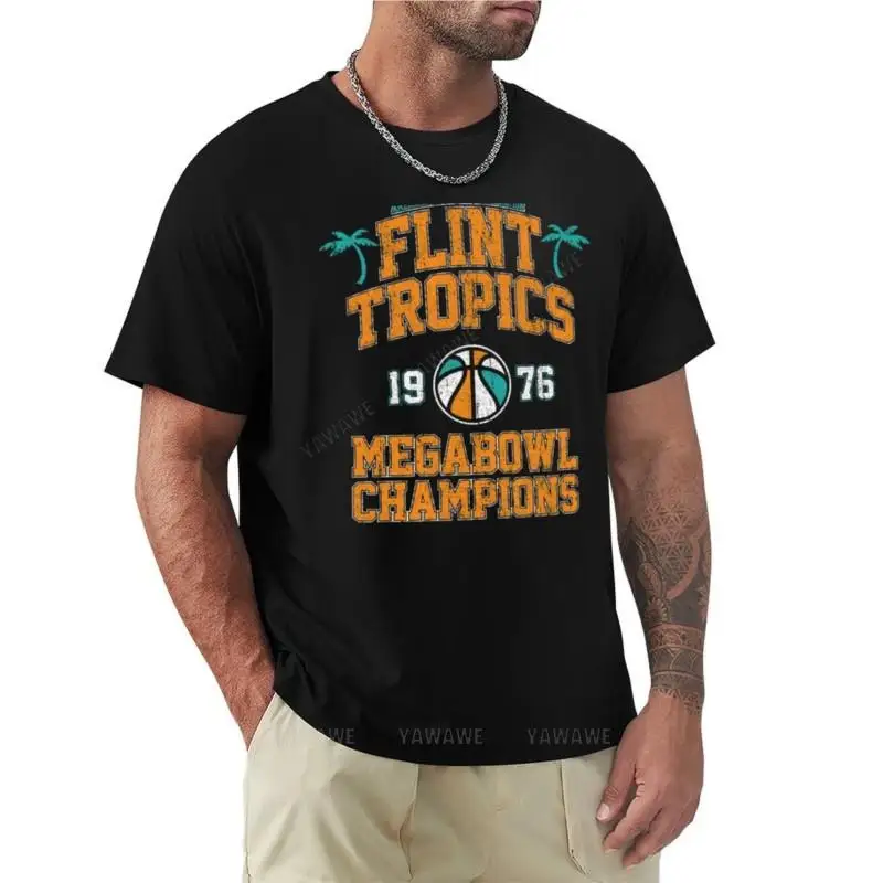 man black tshirts summer t-shirt Flint Tropics Megabowl Champions T-Shirt plus size tops summer top kawaii clothes mens t shirt