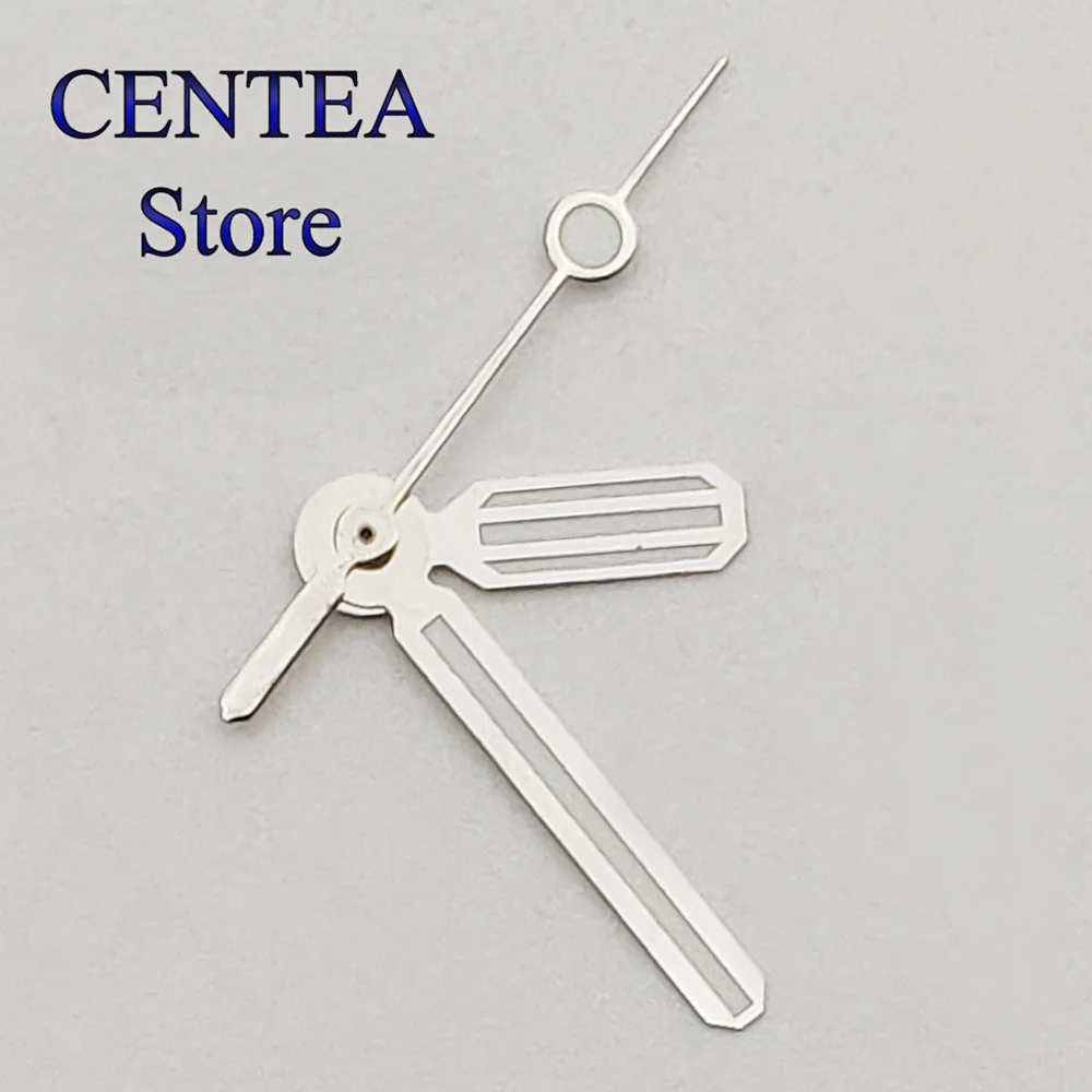 RICHUS prata relógio mãos, mão luminosa apto para NH35, NH36, ETA 2824, 2836, PT5000, Miyota 8215, 821A, DG2813, 3804 movimento