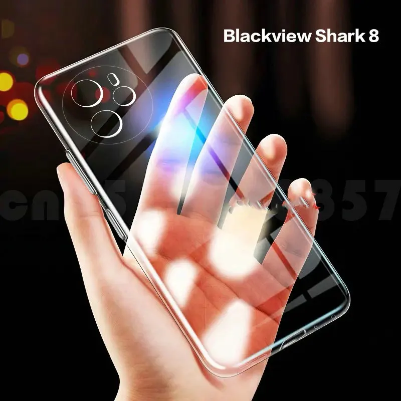 

For Blackview Shark 8 Case Ultra Thin Crystal Clear Shock Absorption Technology Bumper Soft TPU Cover For Blackview Shark 8